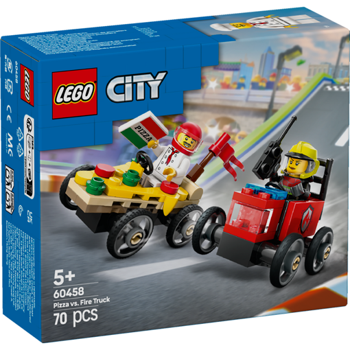 Picture of Lego Age 5+City, Pizza Fire Truck And Race