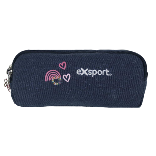 Picture of Pencil Case 3 Comp Jeans Exsport