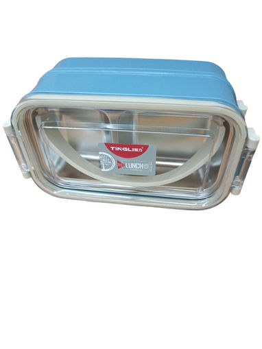 Picture of Lunch Box 800ml 3colors 2Parts Stainless Tringli