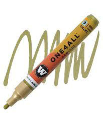 Picture of Acrylic Marker Metallic Gold 4mm Molotow