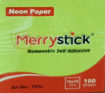 Picture of Stick Notes 75x75mm Neon Color 100pcs Bassile