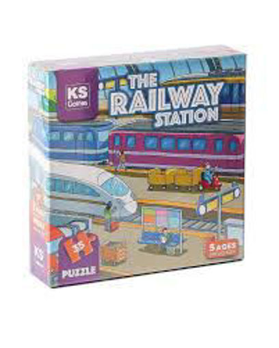 Picture of Puzzle 34x48cm 35pcs KS games, The Railway Station