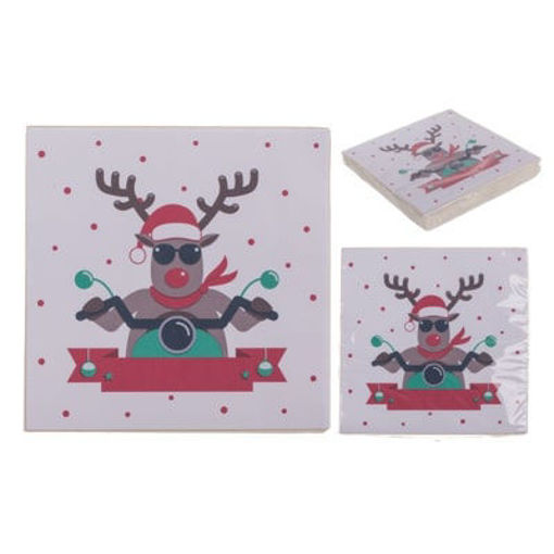 Picture of Paper Napkins Santa Out of the blue