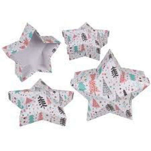 Picture of Box For Gift White/Pink Stars Out of the blue