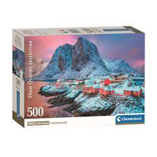 Picture of Puzzle 49x36cm 500pcs Hamnoy Village Clementoni