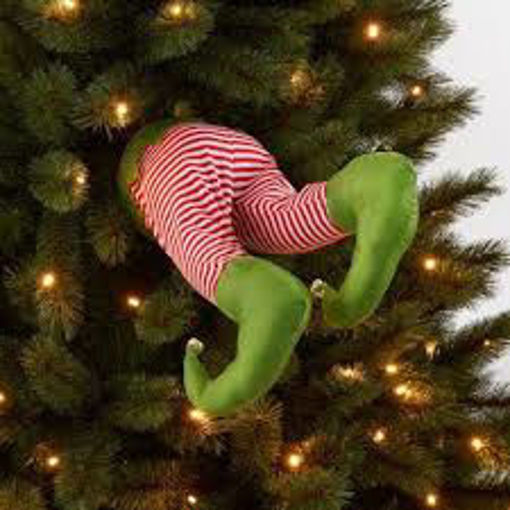 Picture of Christmas animated leg elf