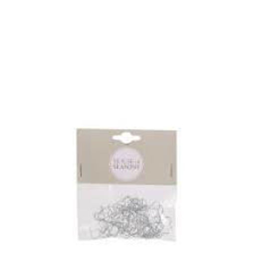 Picture of Christmas tree decoration hooks silver 50pcs