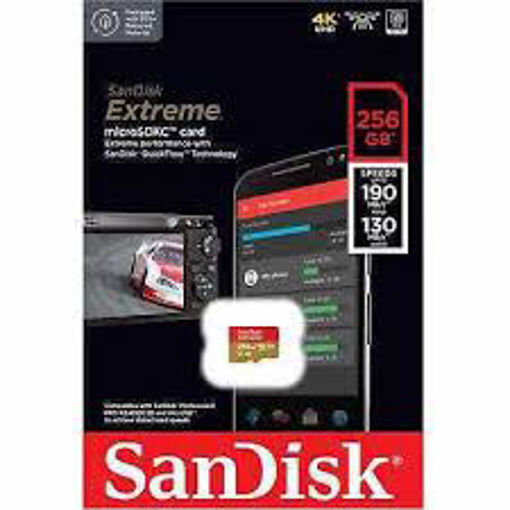 Picture of Card Micro Extreme Sandisk,SDSQXAV-256G