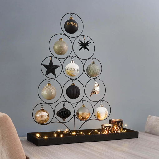 Picture of Decoration Christmas tree black metal