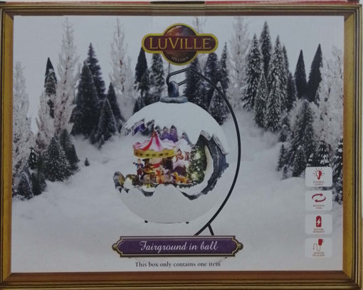 Picture of Fairground scenery in ball 2 assorted snow