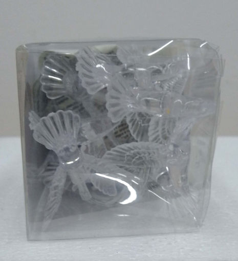 Picture of String hummingbird transparent classic white 12 pc