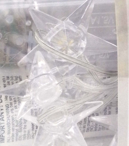 Picture of String star transparent classic white 24pcs
