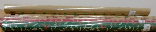 Picture of Wrapping paper tree brown/red/green/craft