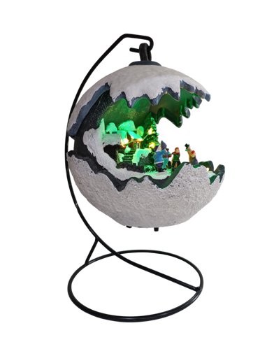 Picture of Ball hanging 2 assorted with snow