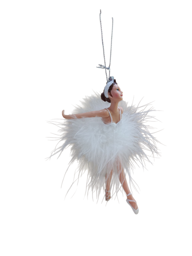 Picture of Ornament ballerina white  2 assorted