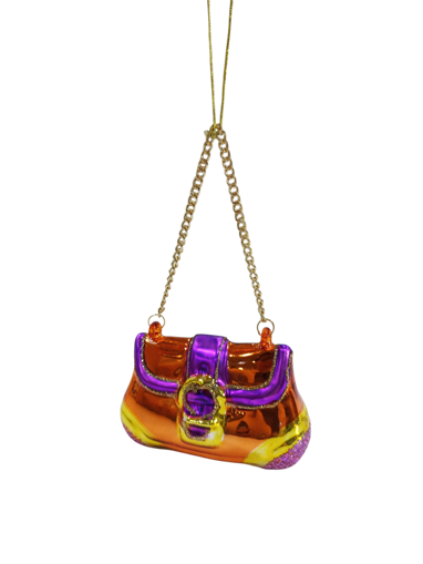 Picture of Festival ornament handbag  glass orange