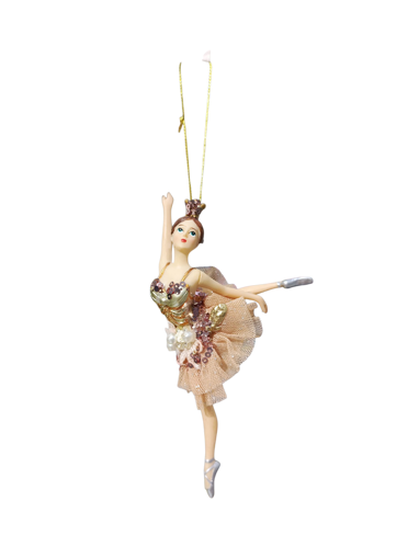 Picture of Ornament ballerina gold 2 assorted
