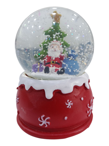 Picture of Decoration waterglobe santa red 3 assorted