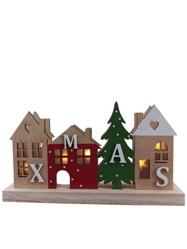 Picture of Decoration house brown 2 assorted