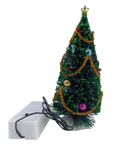 Picture of Christmas tree with flashing lights