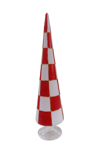 Picture of Decoration tree glass red 3 assorted