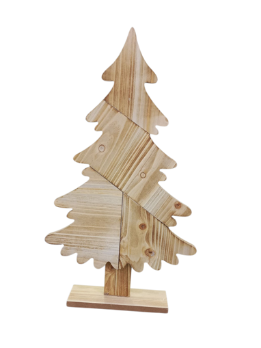 Picture of Christmas Tree Light Brown Wood