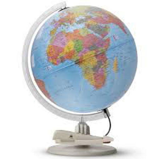 Picture of Terrestrial globe English + Light Parlamondo