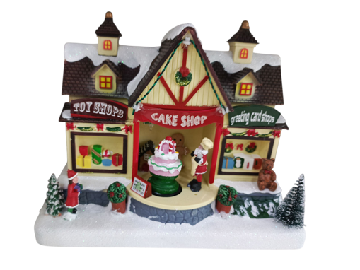 Picture of Christmas shop with lighting