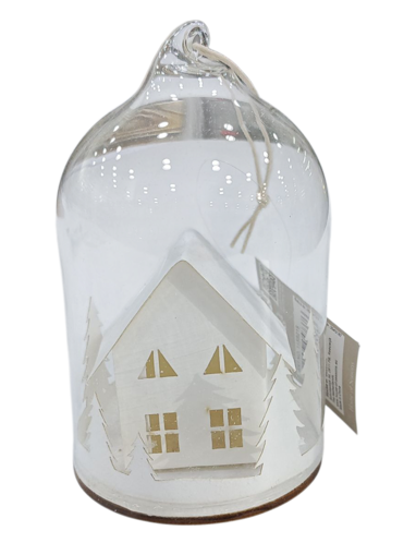 Picture of Ornament house white 2 assorted