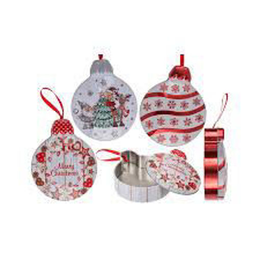 Picture of Metal Gift Box Christmas Bauble