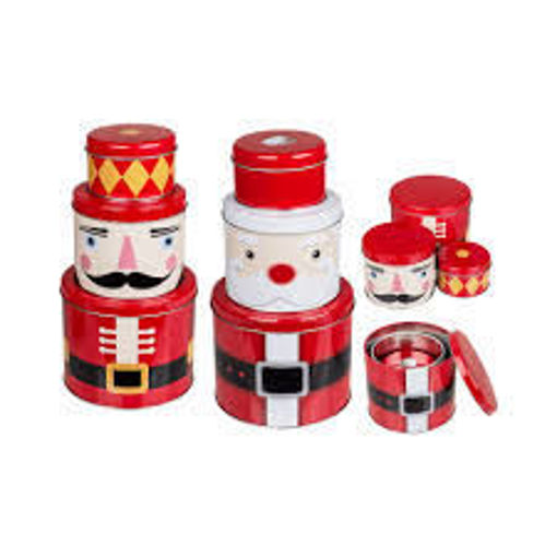 Picture of Metal Tin Box Christmas Figurines