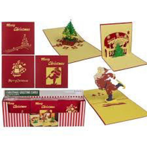 Picture of Christmas Greeting Cards With Fold out Silhouette