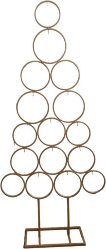 Picture of Christmas Tree Gold Metal Edelman