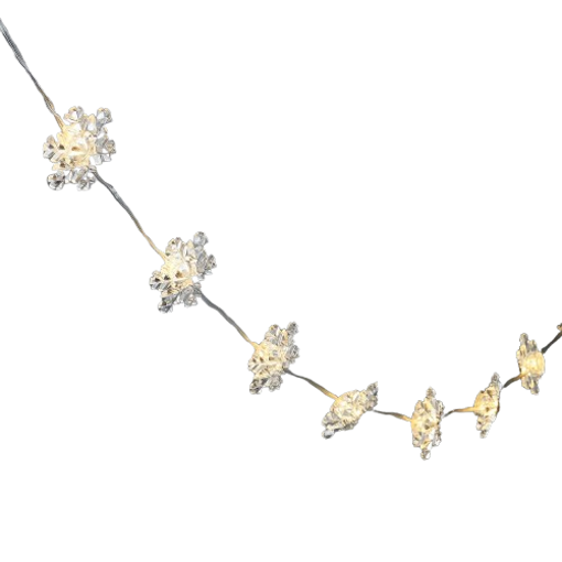 Picture of Lamp Decoration White 24pcs Snowflake