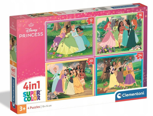 Picture of Puzzle Disney Princess Clementoni 4 In 1 Super Col