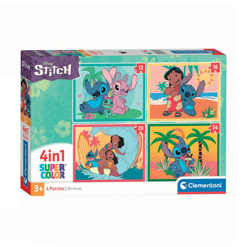 Picture of Puzzle Stitch Clementoni, 4 In 1 Super Color