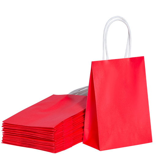 Picture of Bag For Gift 15x20cm Red Paper