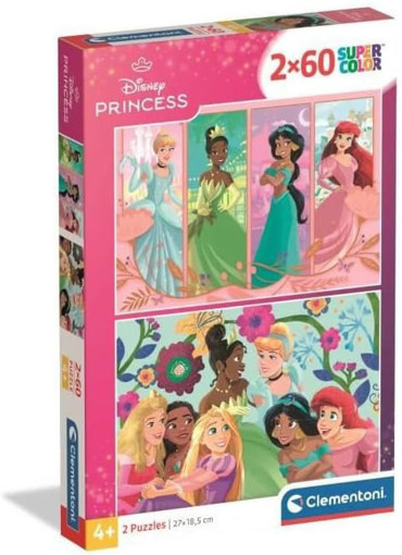 Picture of Puzzle 2x60 Clementoni, Disney Princess