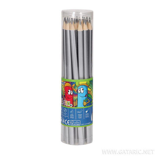 Picture of Colour  Pencil 16cm Silver Spirit