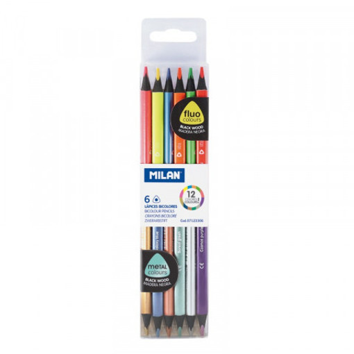 Picture of Colour Pencil 12colors Twin Tip Milan