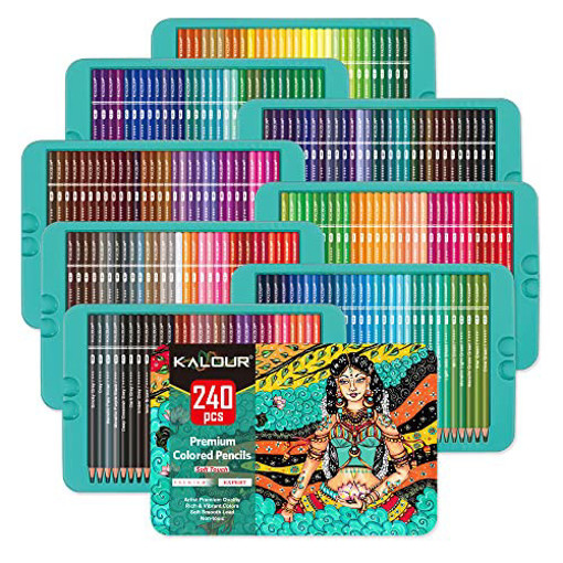 Picture of Colour Pencil 240colors Metal Box Kalour