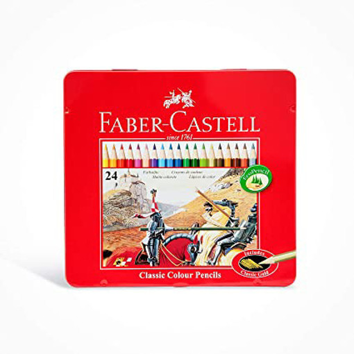 Picture of Colour Pencil 24colors Metal Box Faber-Castell