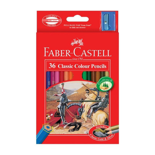 Picture of Colour Pencil 36colors 3.3mm With Sharpener Faber-