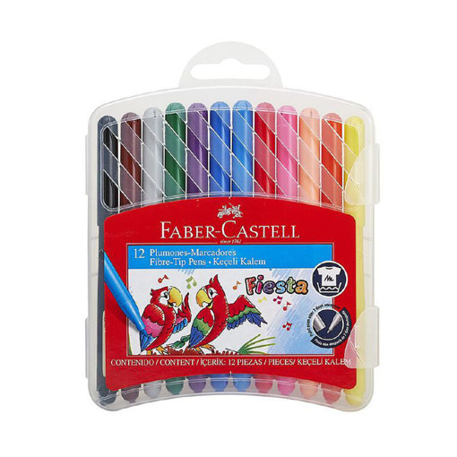 Picture of Felt pens 12colors 0.7mm Washable Faber-Castell
