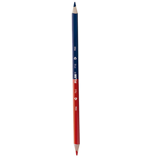 Picture of Colour  Pencil Blue/Red Twin Tip Milan