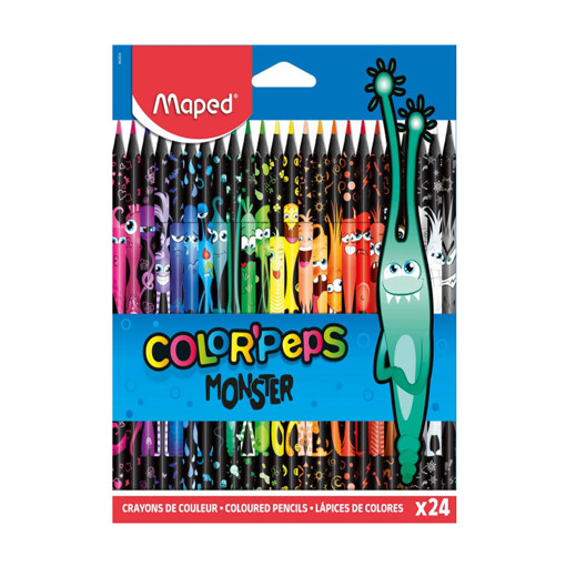 Picture of Colour Pencil 24colors Monster Maped