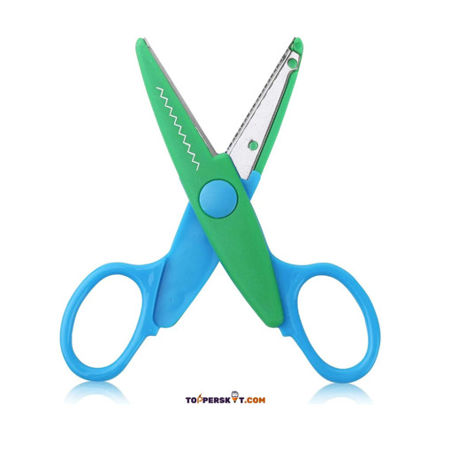 Picture of Scissor For Kids Metal 13cm Assorted Colors Zig-Za