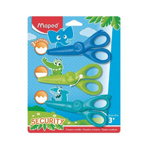 Picture of Scissor For Kids Plastic (Set of 3) Colored 12cm S
