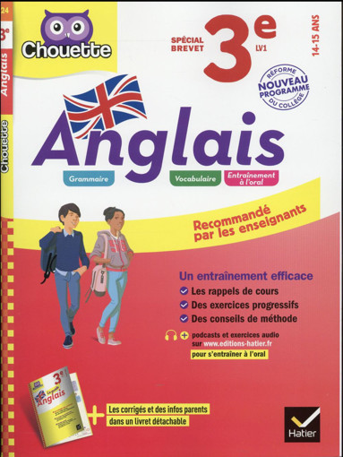 Picture of Anglais 3e Special Brevet 2016 Hatier