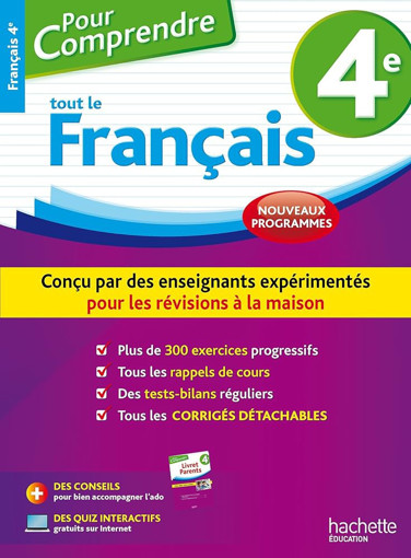 Picture of Pour comprendre tout le francais 4e hachette